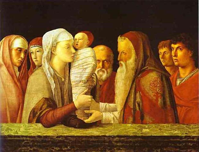 Giovanni Bellini The Presentation in the Temple. Norge oil painting art